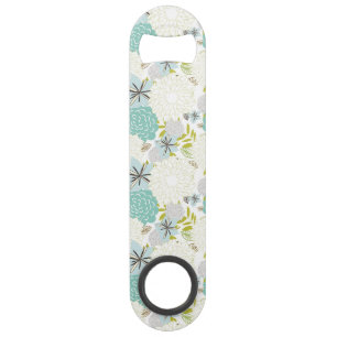 Floral background speed bottle opener