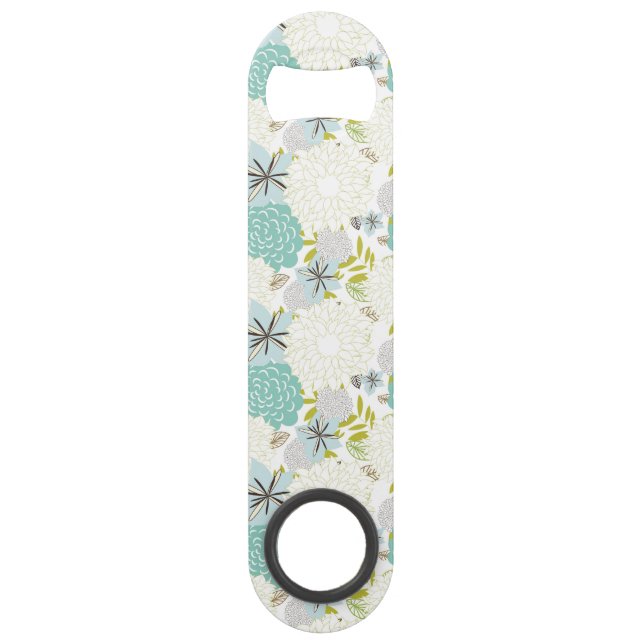 Floral background speed bottle opener (Front)