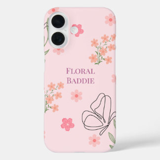 Floral Baddie iPhone 16 Case
