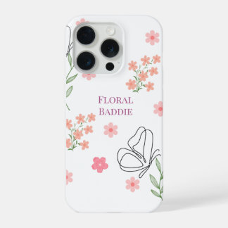 Floral Baddie iPhone 15 Pro Case