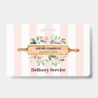 Floral Bakery Rolling Pin Patisserie striped