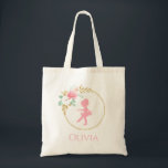 Floral Ballerina Ballet Tote Bag<br><div class="desc">floral ballerina tote bag for ballet class</div>