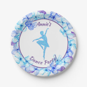 Floral Ballerina Dance Paper Plates