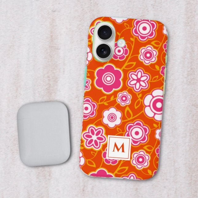Floral Bandana Print Monogram Case-Mate iPhone Case (Creator Uploaded)