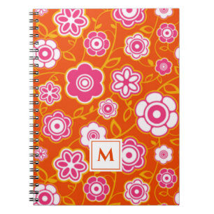 Floral Bandana Print Monogram Notebook