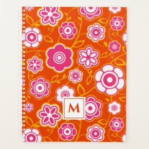 Floral Bandana Print Monogram Planner