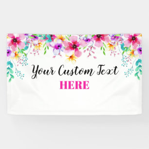 Floral banner