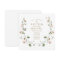 Floral Baptism Invitation