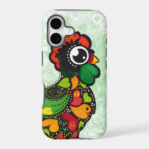 Floral Barcelos Kawaii Rooster iphone 5 case