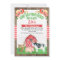 Floral barnyard farm birthday invitation