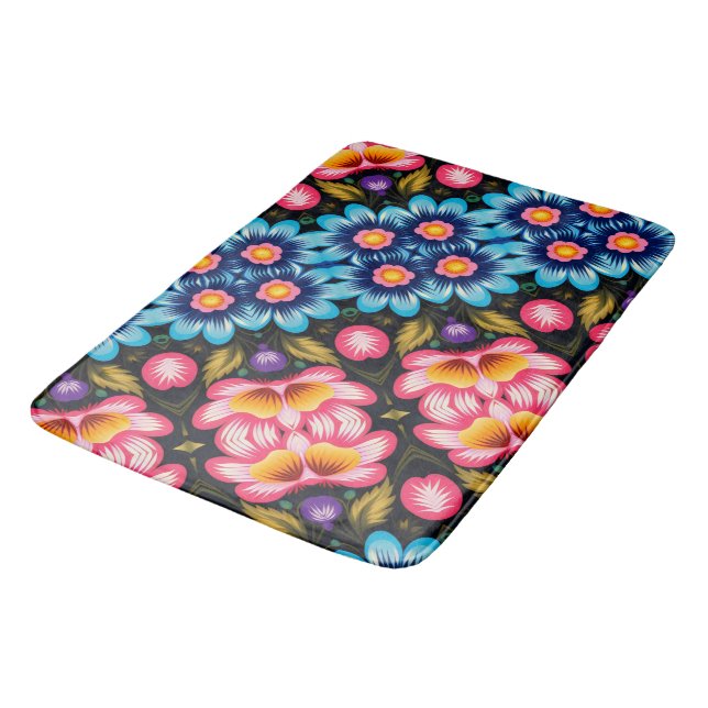 floral bath mat (Angled)