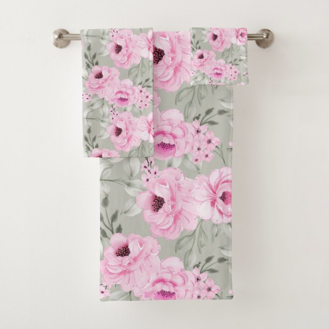 Floral Bath Towel Set (Insitu)