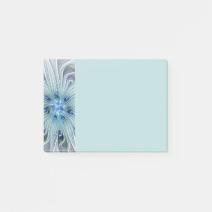 Floral Beauty Abstract Modern Blue Pastel Flower Post-it Notes