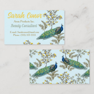 Floral Beauty Consultant Business Card