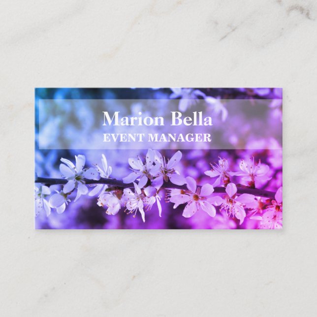 floral beauty elegant professional card (Front)
