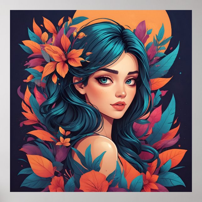 Floral Beauty Poster (Front)