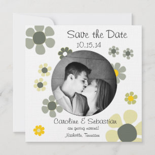 Floral Beauty - save the date card