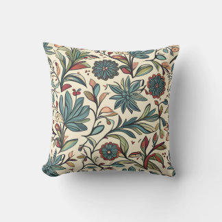 Floral Beauty Throw Pillow