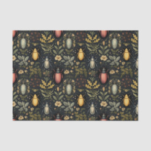 Floral Beetles and Bugs Tissue Paper