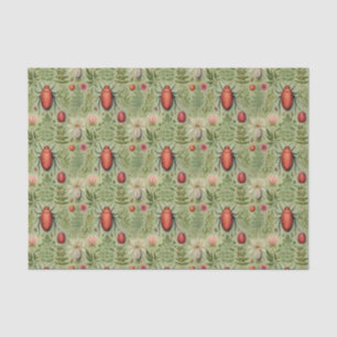 Floral Beetles Tissue Paper