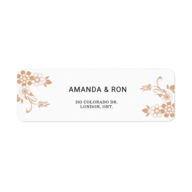 Floral beige (Devant)