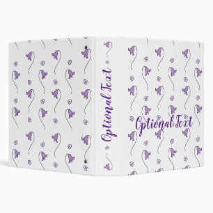 Floral Bells Pattern Binder