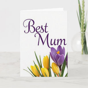 Floral Best Mum Message Card
