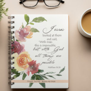 Floral Bible Verse Prayer Journal 