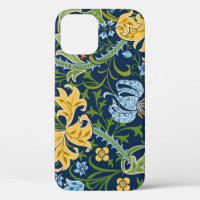 Floral Big Flowers: Dark Green Vintage