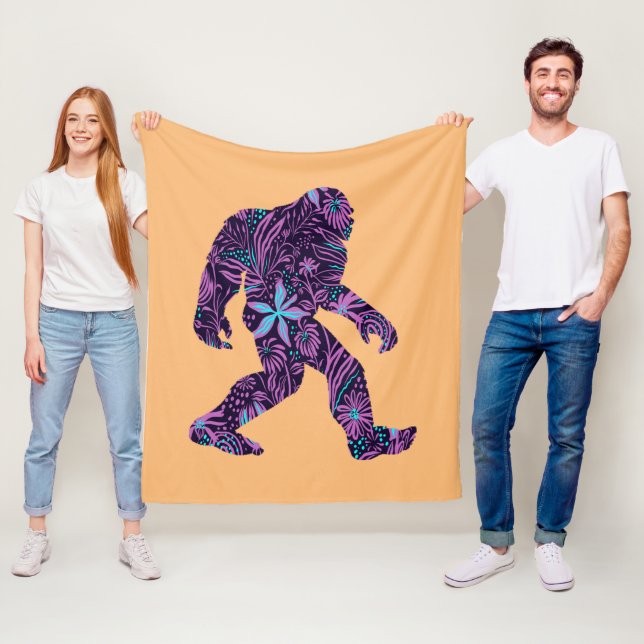 FLORAL BIGFOOT     FLEECE BLANKET (In Situ)