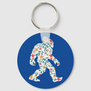 FLORAL BIGFOOT KEYCHAIN