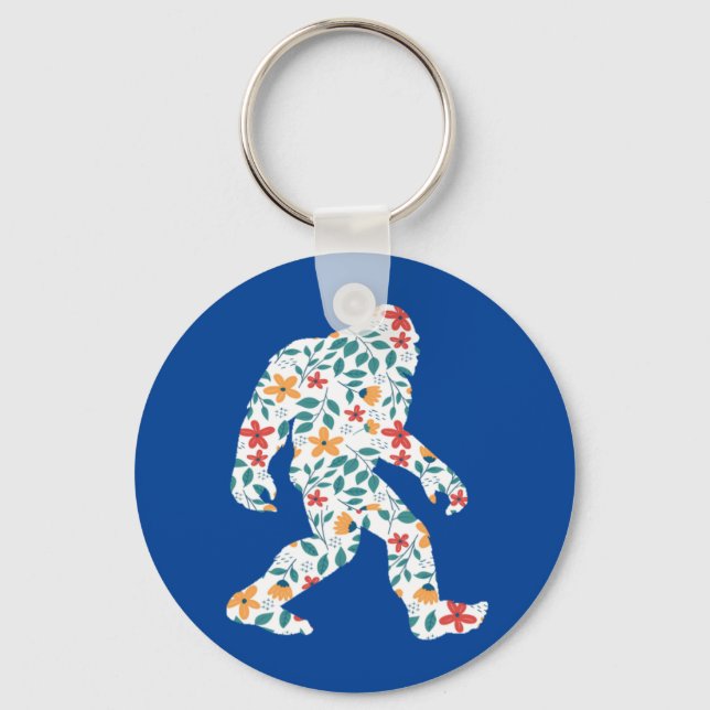 FLORAL BIGFOOT        KEYCHAIN (Front)