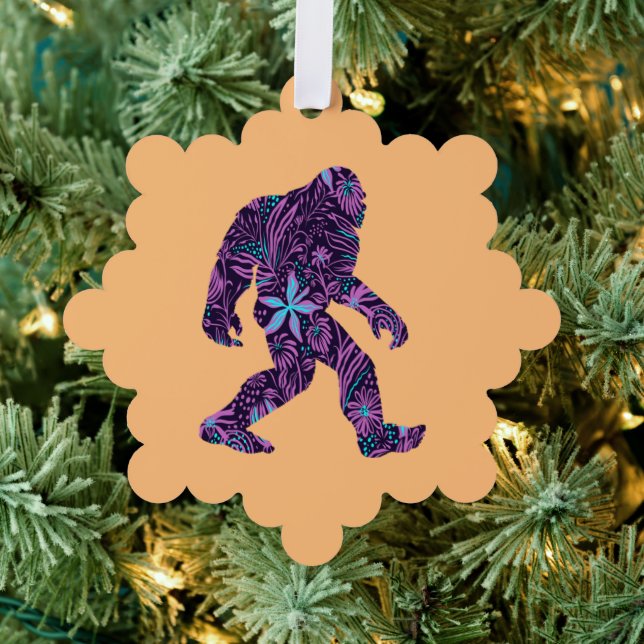 FLORAL BIGFOOT    ORNAMENT CARD (Insitu (Tree))