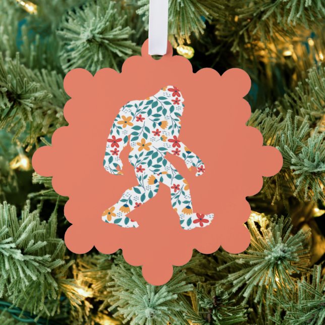 FLORAL BIGFOOT ORNAMENT CARD (Insitu (Tree))