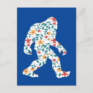FLORAL BIGFOOT    POSTCARD