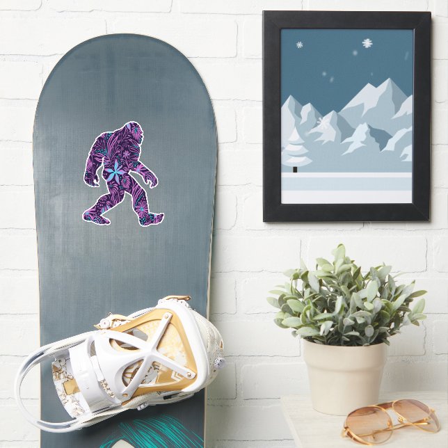 FLORAL BIGFOOT STICKER (Snowboard)