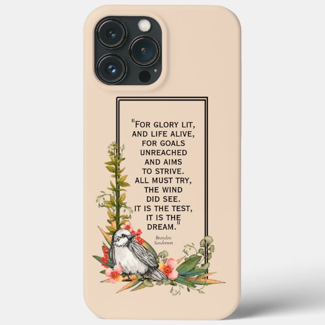 Floral Bird coque iphone avec devis Sanderson (Verso)