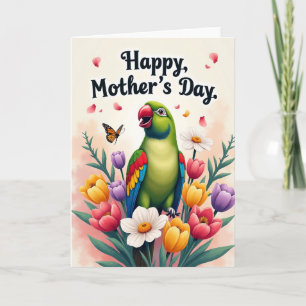 Floral Bird Springtime Card