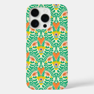 Floral birds with hearts iPhone 16 pro case