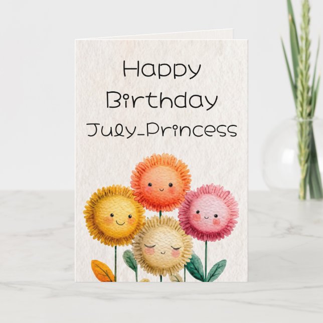 Floral Birthday Card (Front)