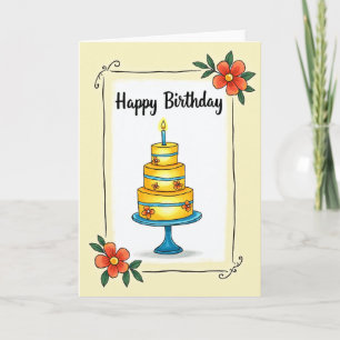 Floral Birthday Delight Card