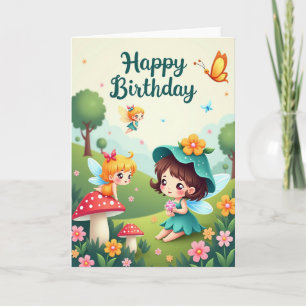 Floral Birthday Sprite Card