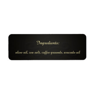 Floral Black Chalk Board U Pick Colour Ingredients