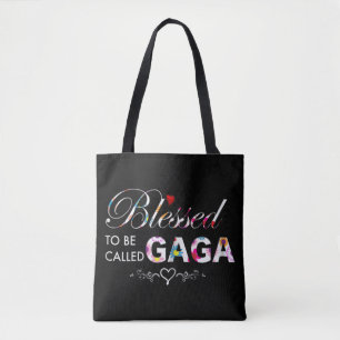 floral blessed to be called Gaga Xmas Tote Bag