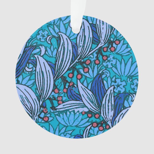 Floral bleu ancien Boho moderne (devant)