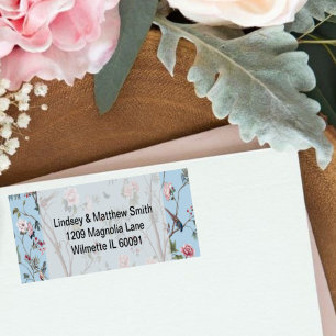 Floral bleu antique