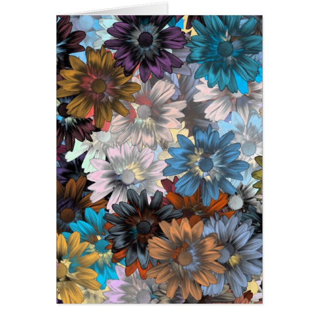 Floral bleu et marron (Devant)