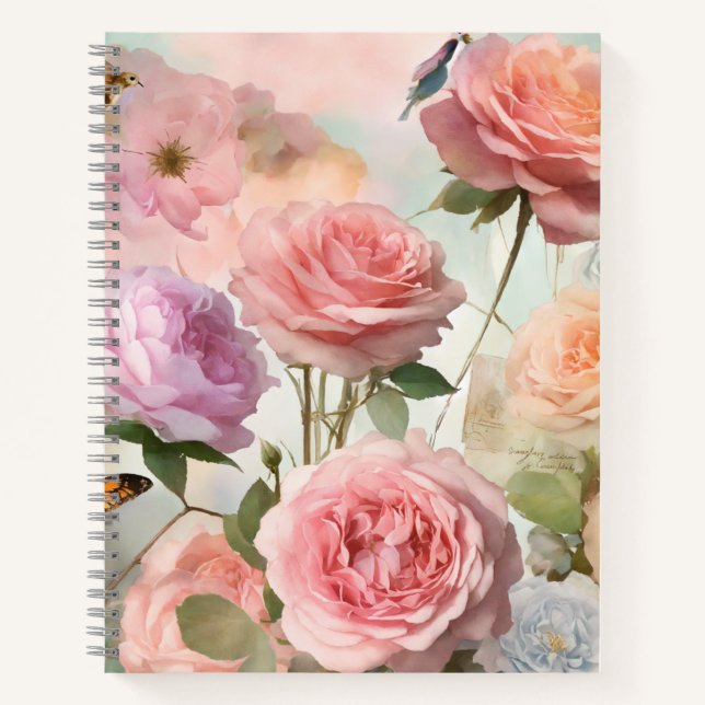 Floral Bliss  Notebook (Front)