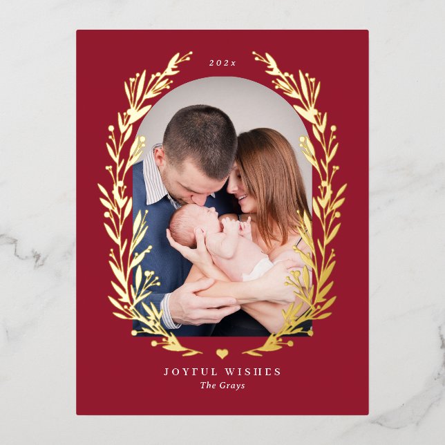 Floral Bliss REAL FOIL Carte postale Carte photo d (Recto)