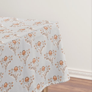 Floral block print. tablecloth